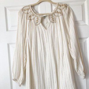 Bohemian White Mini Dress